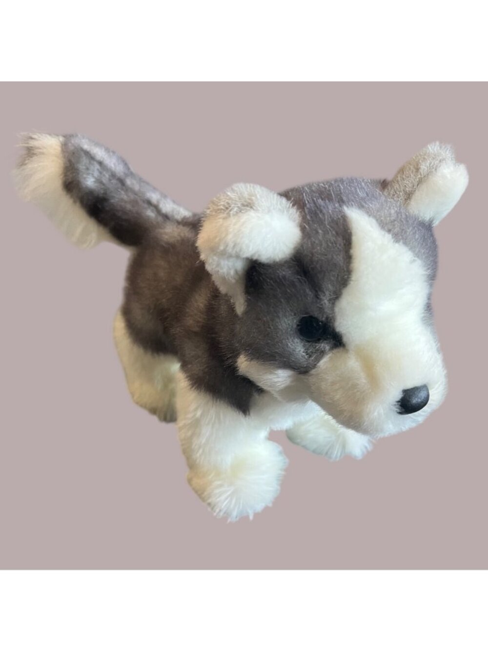 Douglas Cuddle Toy Husky Plush Stuffed Animal 10" Gray & White Soft Surface Wash